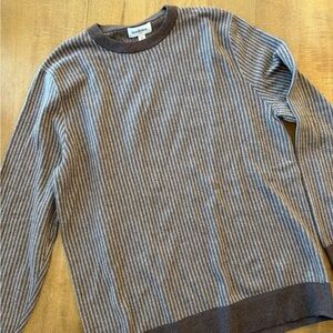 Goodfellow & Co Brown Striped Crewneck Sweater